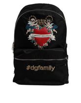 Dolce & Gabbana Black Nylon #DGFAMILY Embellished Backpack VULCANO Bag -   -  Dolce & Gabbana.